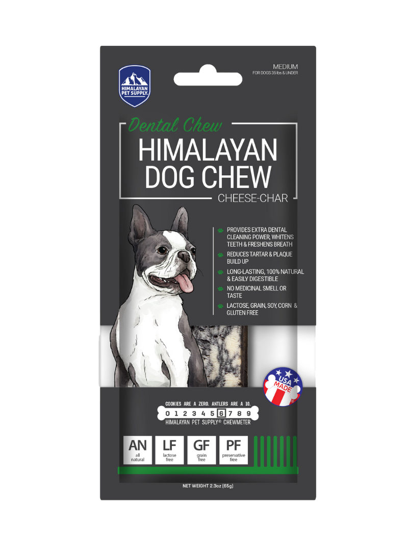 Himalayan Dog Chew Cheese Char with Activated Charcoal Medium 1pk