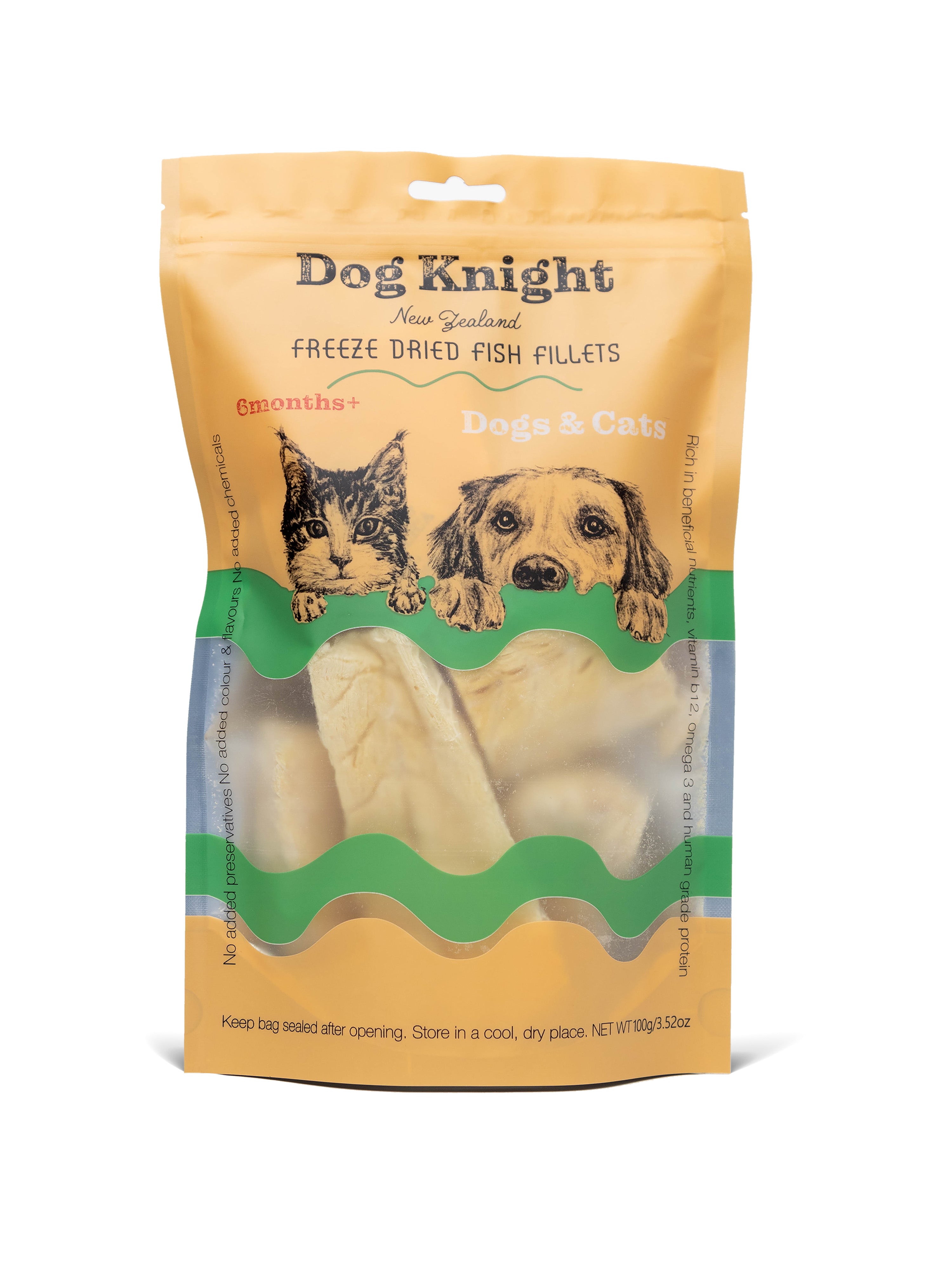 Freeze Dried Fish Fillets 100g | Dog Knight