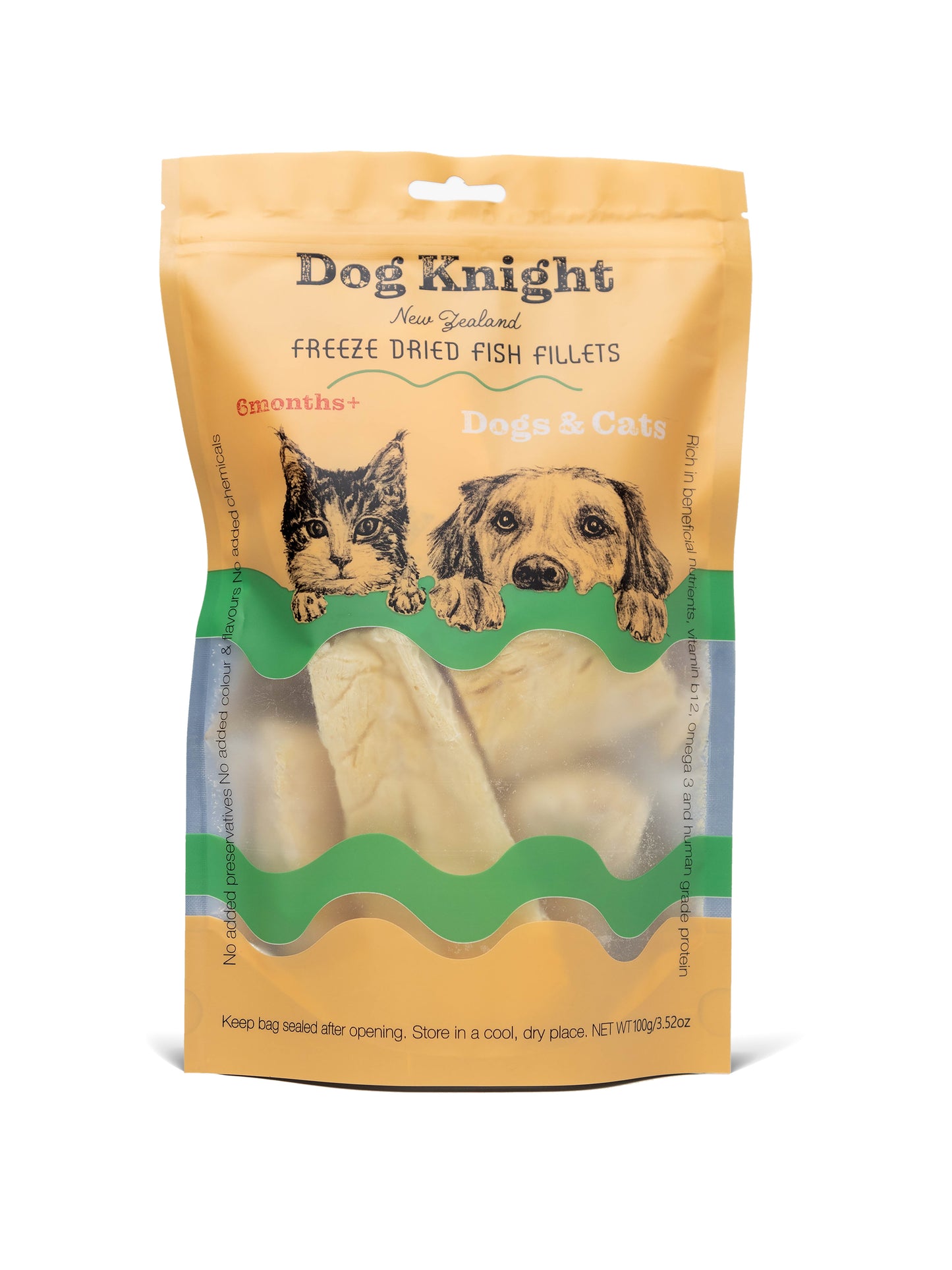 Freeze Dried Fish Fillets 100g | Dog Knight