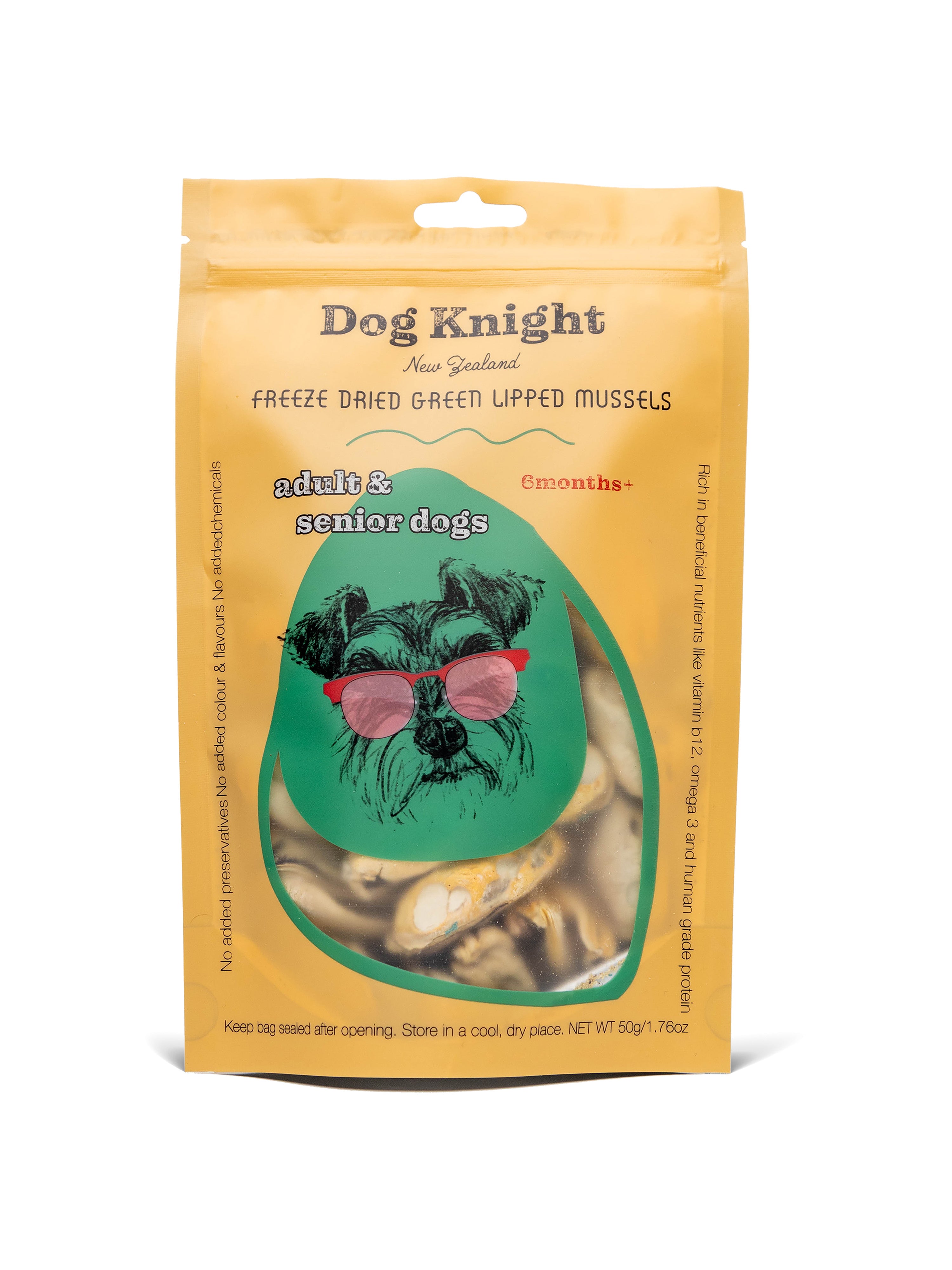 Freeze Dried Green Lipped Mussel 50g | Dog Knight
