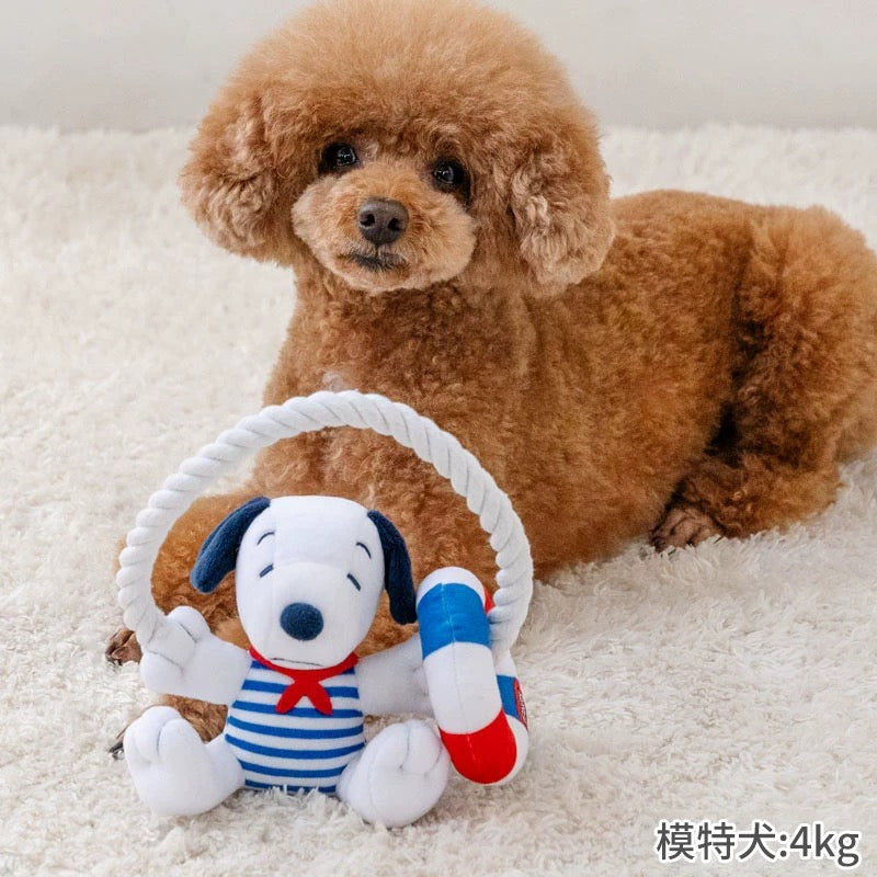 Snoopy dog toy makes sounds, with whistle | Chew toy