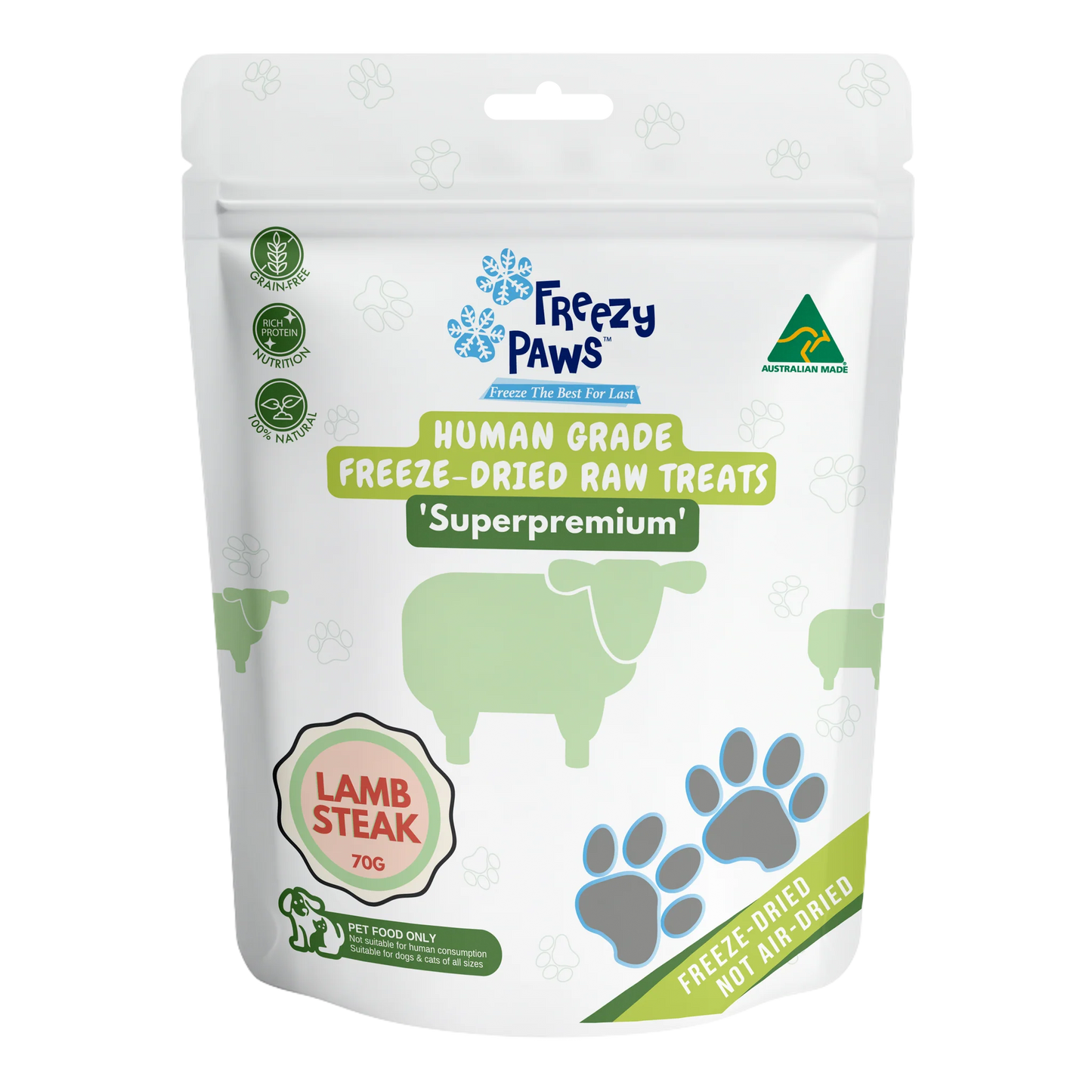 Freezy Paws Lamb Steak 70g
