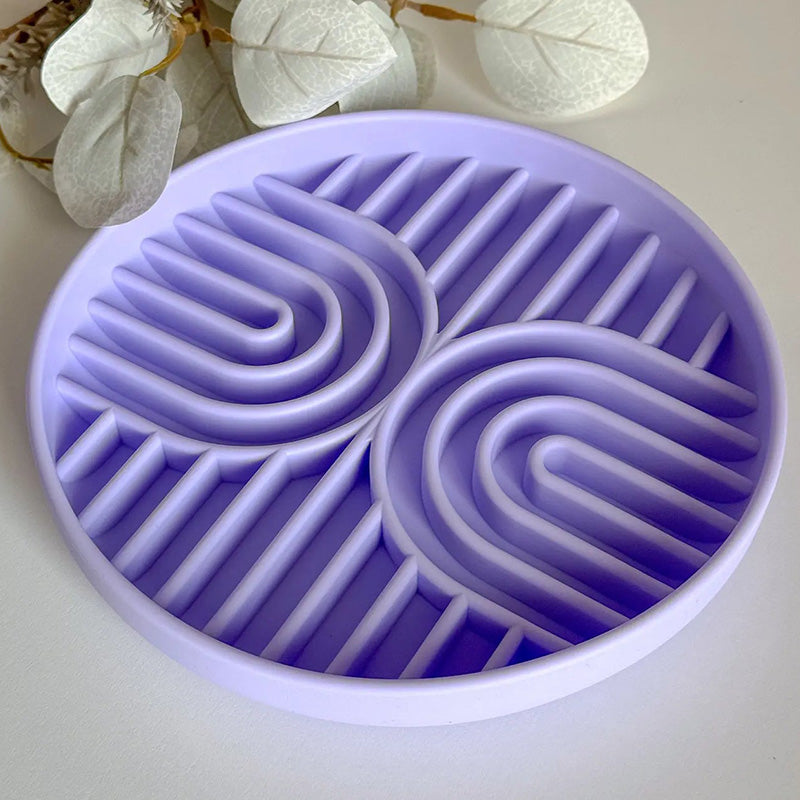 Silicone Pet Slow Food Bowl Licking Mat and Puzzle Feeder