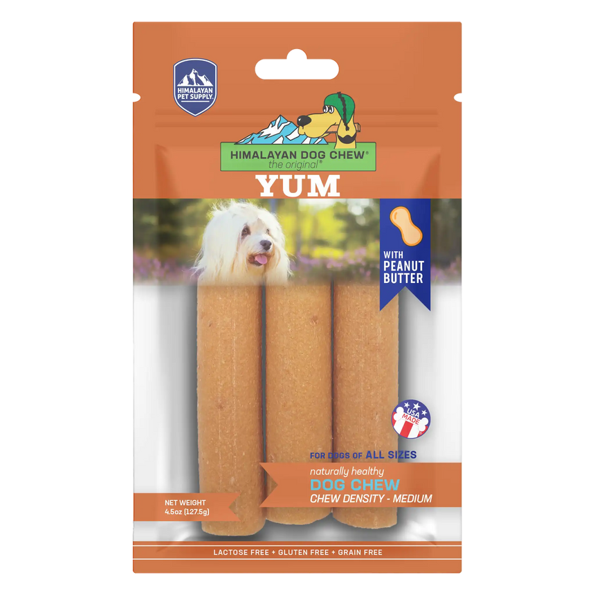 Himalayan Dog Chew Yum Peanut Butter 3pk