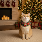 Handmade Christmas Bell Bandana for Dogs & Cats