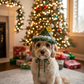 Handmade Christmas Tree Hat and Bandana for Dogs & Cats