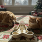 Xmas 3-in-1 Pet Slow Food Bowl Silicone Licking Mat and Puzzle Feeder Hamper