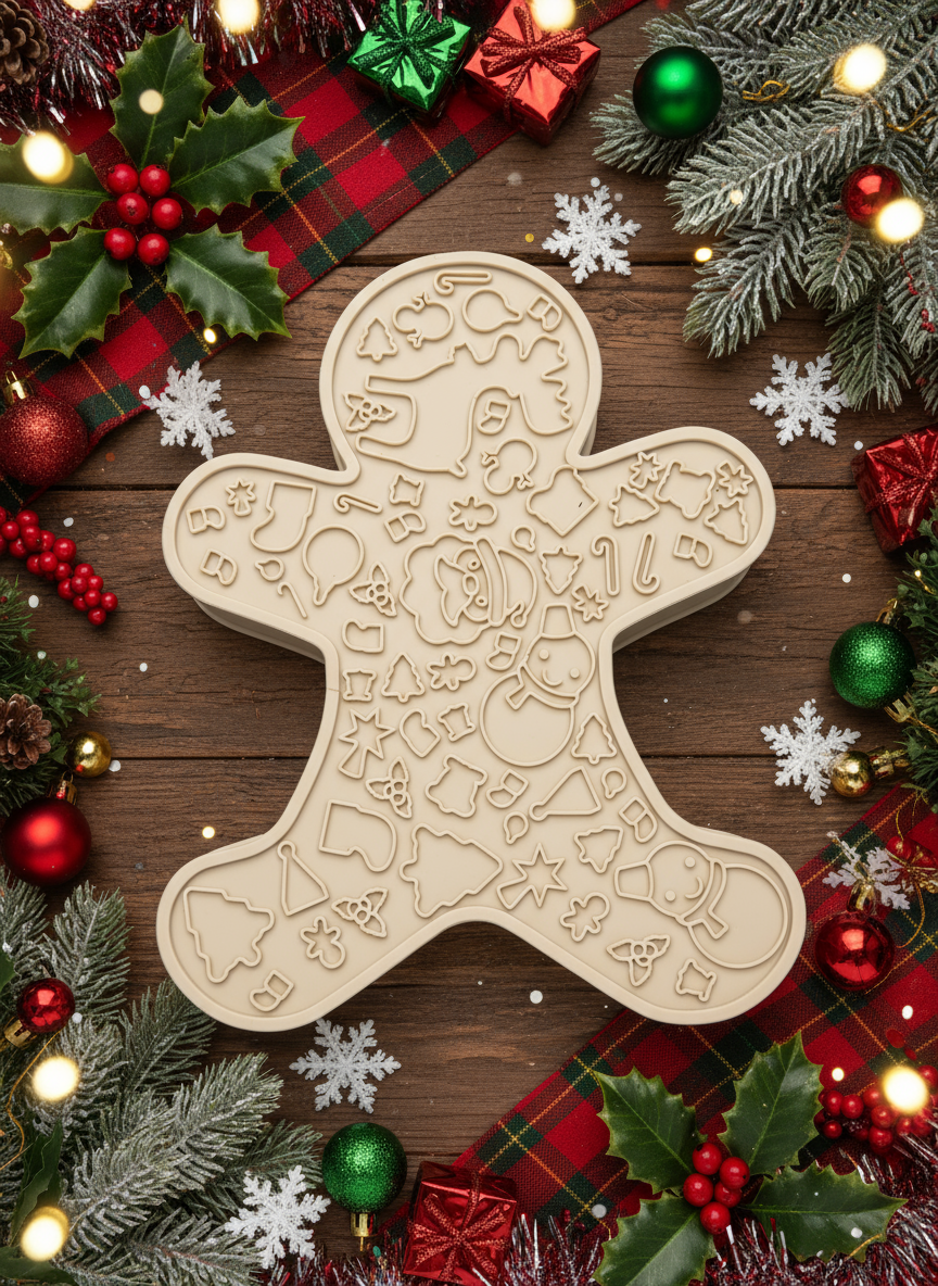 Xmas 3-in-1 Pet Slow Food Bowl Silicone Licking Mat and Puzzle Feeder Hamper