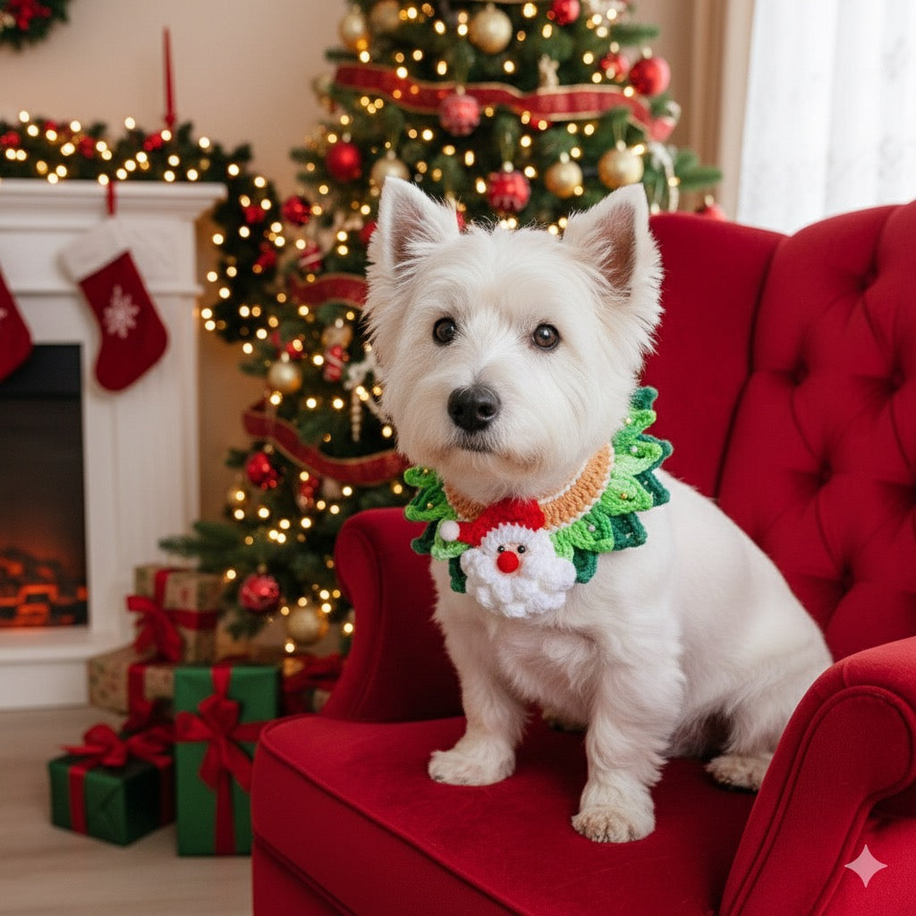 Handmade Xmas Santa Bandana