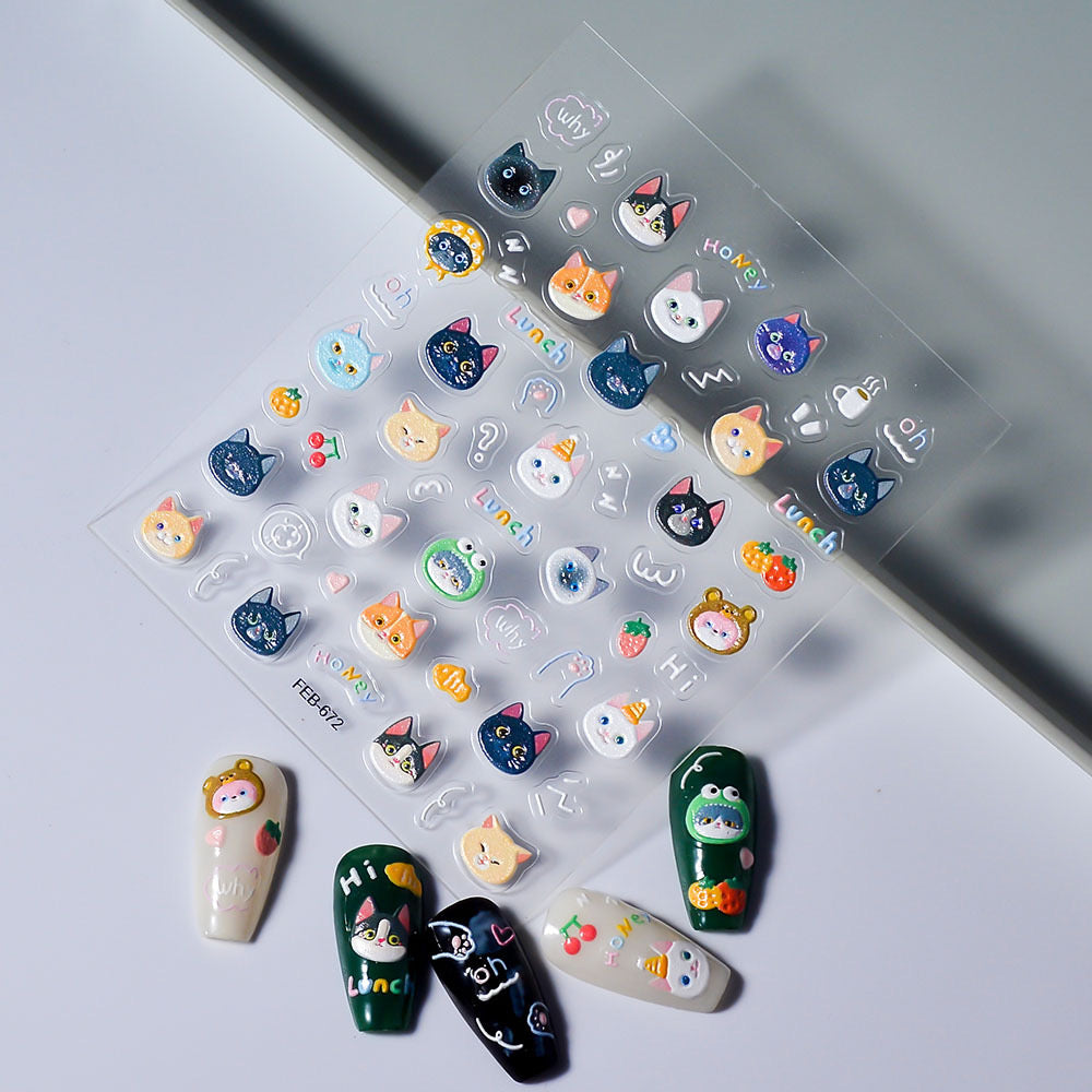 Cats and Dogs Nail Stickers