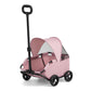 3 Colours Stroller 4 Wheels Folding Cart with Sun Protection Cover Pet Stroller for Travelling Shopping Walking Playing for Small Dogs Cats