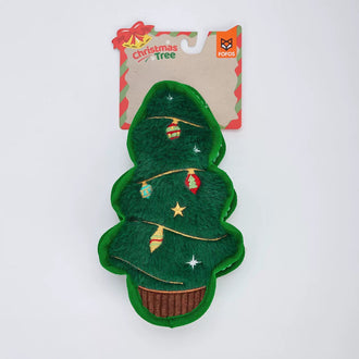 Xmas Tree Dog Toy Chew Grinding Teeth Cleaning