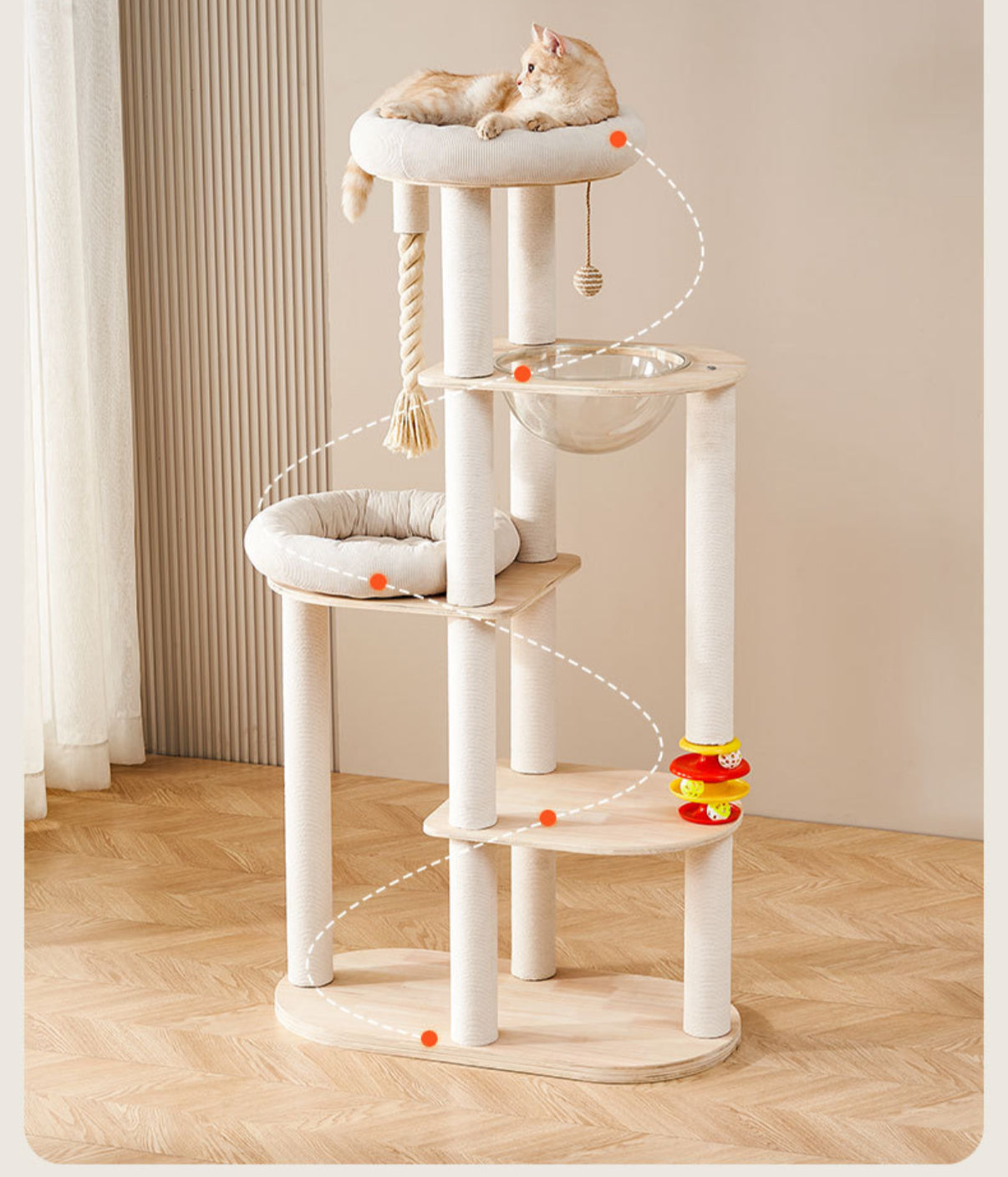 1.54m Cat Tower
