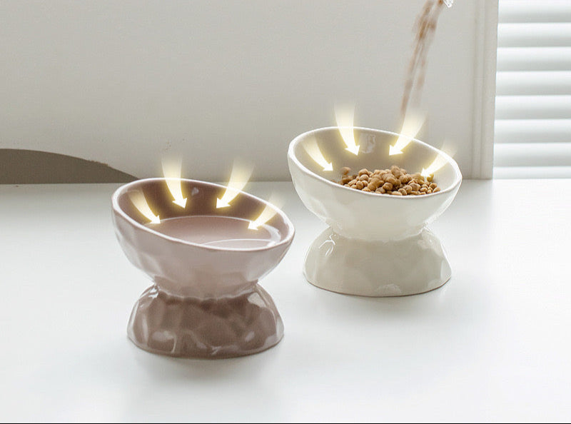 Slanted/Flat Ceramic Bowl