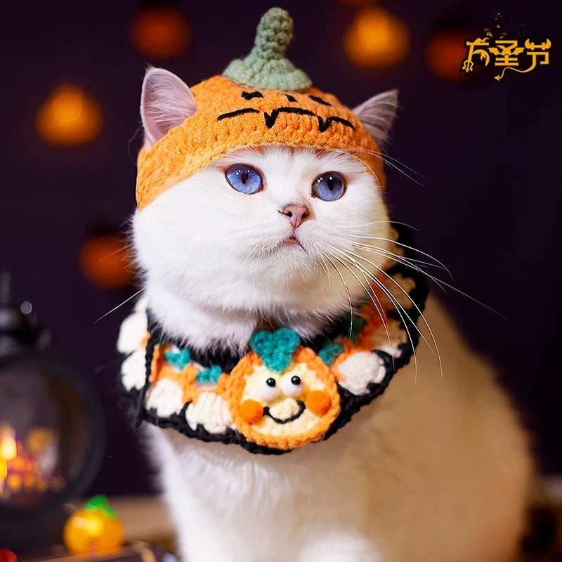 Handmade Halloween Bandana and Hat