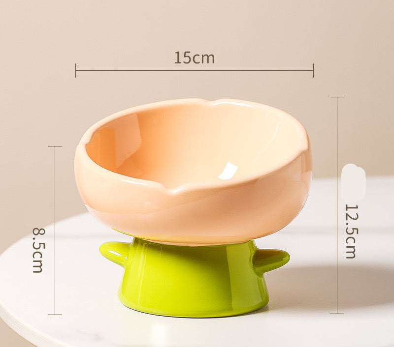 Elevated Bowl - Flowers