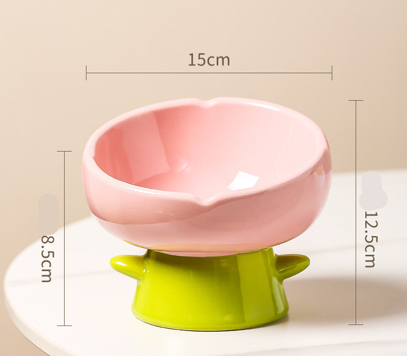 Elevated Bowl - Flowers