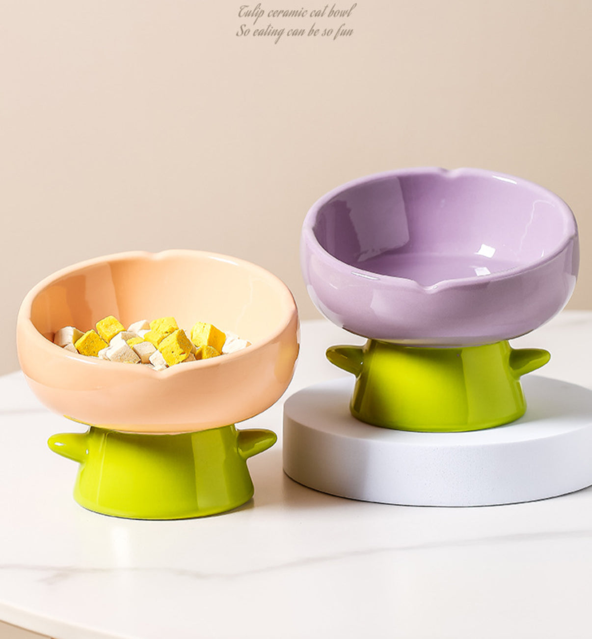 Elevated Bowl - Flowers