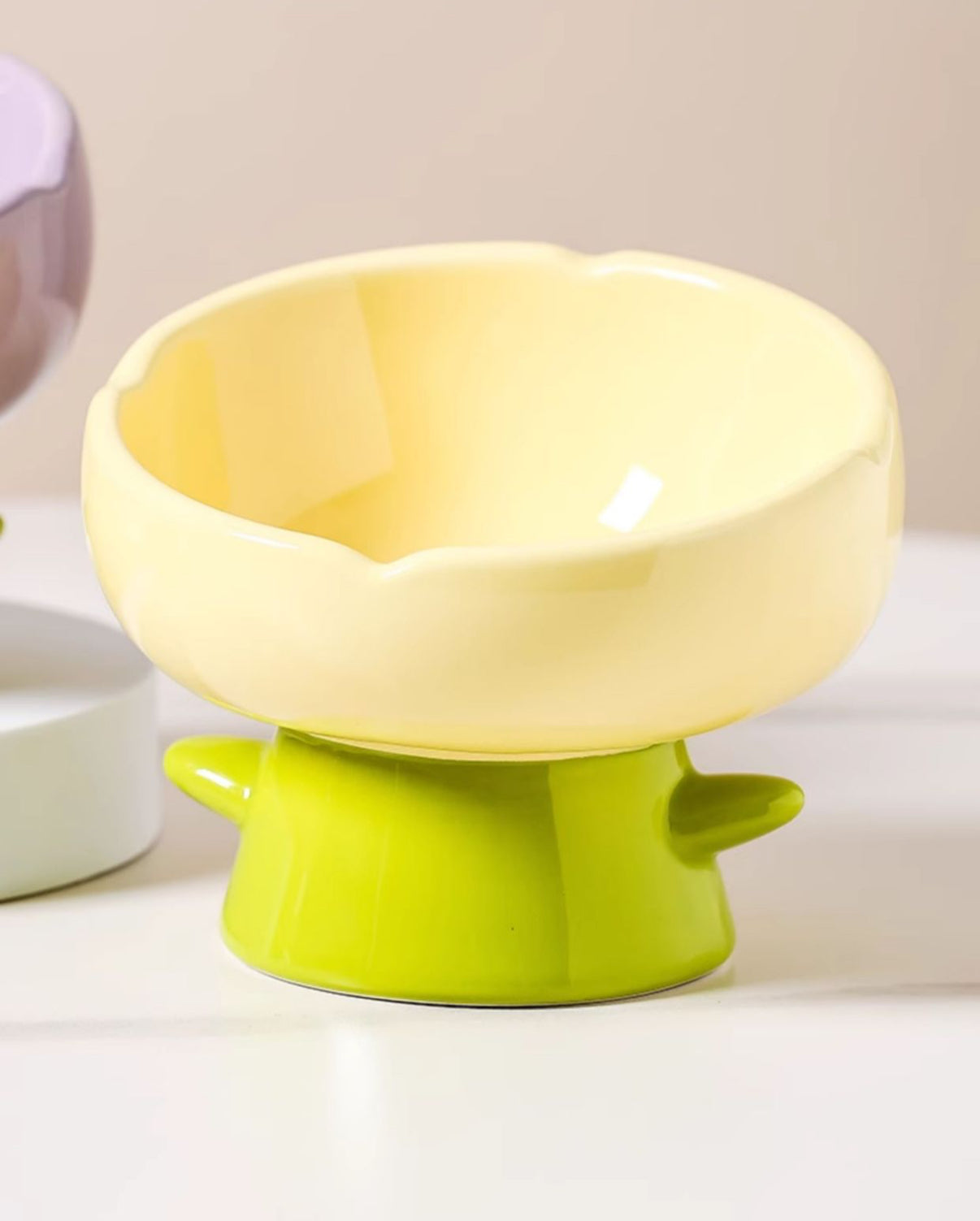 Elevated Bowl - Flowers