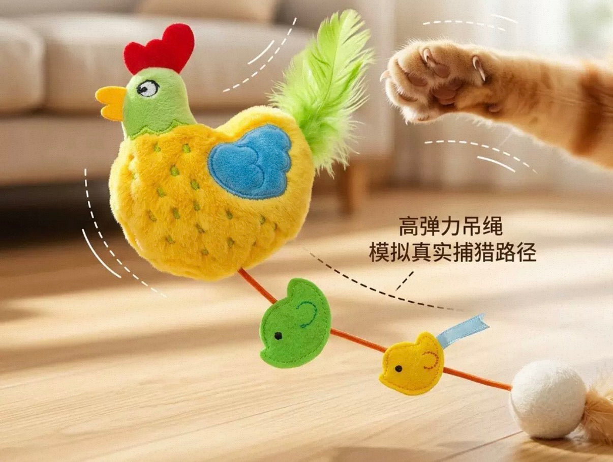Interactive Cat Spring Tube Toy – Plush Toy for Indoor Cats & Kittens