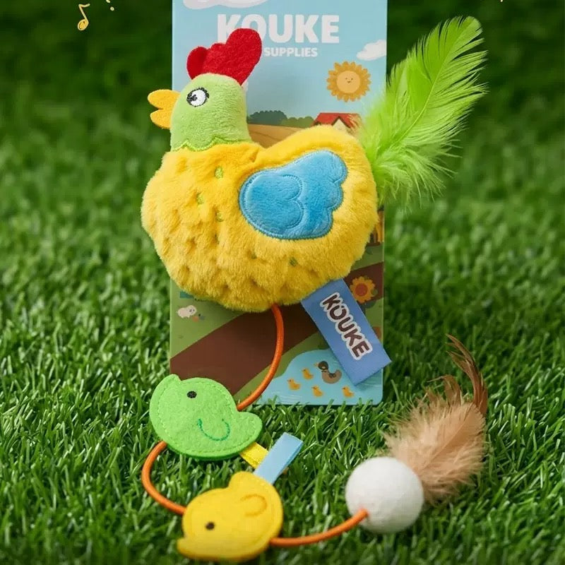 Interactive Cat Spring Tube Toy – Plush Toy for Indoor Cats & Kittens