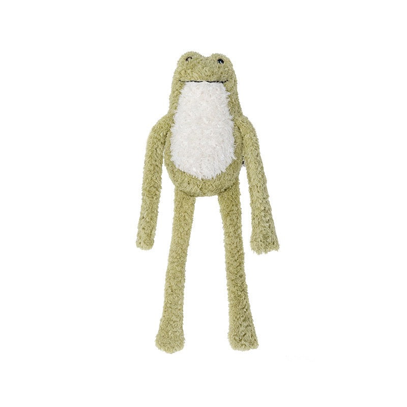 Squeaky Stuffed Dog Toy – Animal Themed (Duck & Frog)