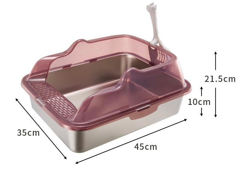 Stainless Steel Cat Litter Tray