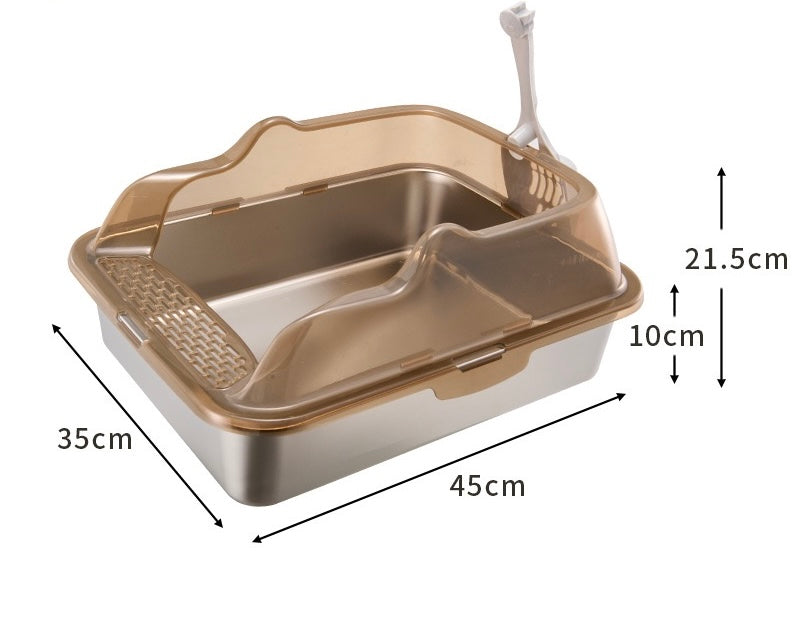 Stainless Steel Cat Litter Tray