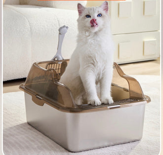 Stainless Steel Cat Litter Tray