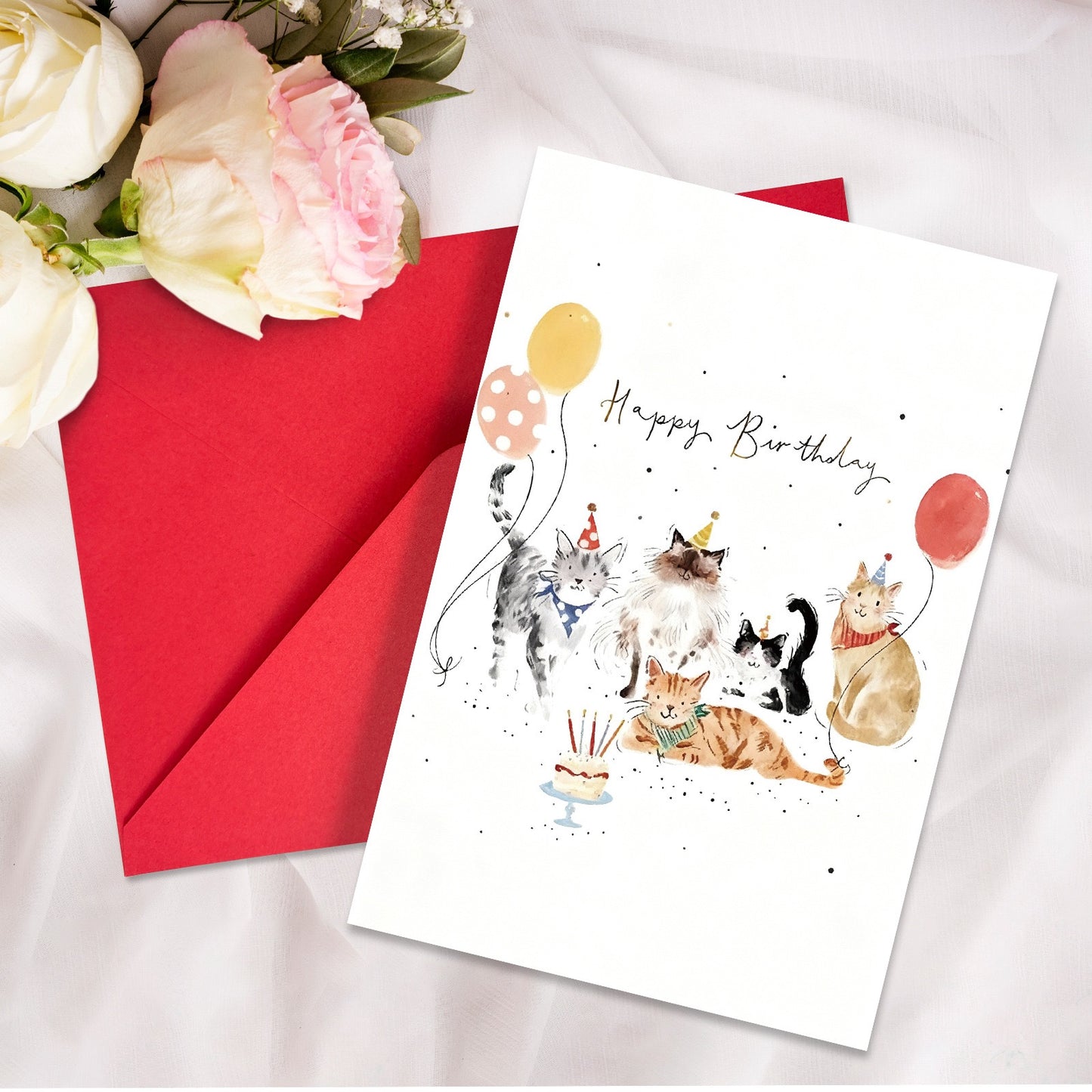 Blank Birthday Greeting Card - 5 designs