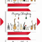 Blank Christmas Greeting Card - 3 designs