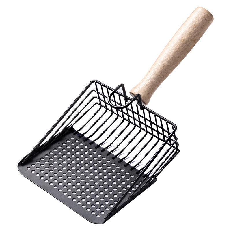 Cat Litter Scoop, Metal Litter Scoop, Metal Litter Scooper for Cats, Aluminum Cat Litter Shovel, Metal Cat Litter Sifter with Deep Shovel and Ergonomic Long Handle, Non-Stick Pet Litter Scoop