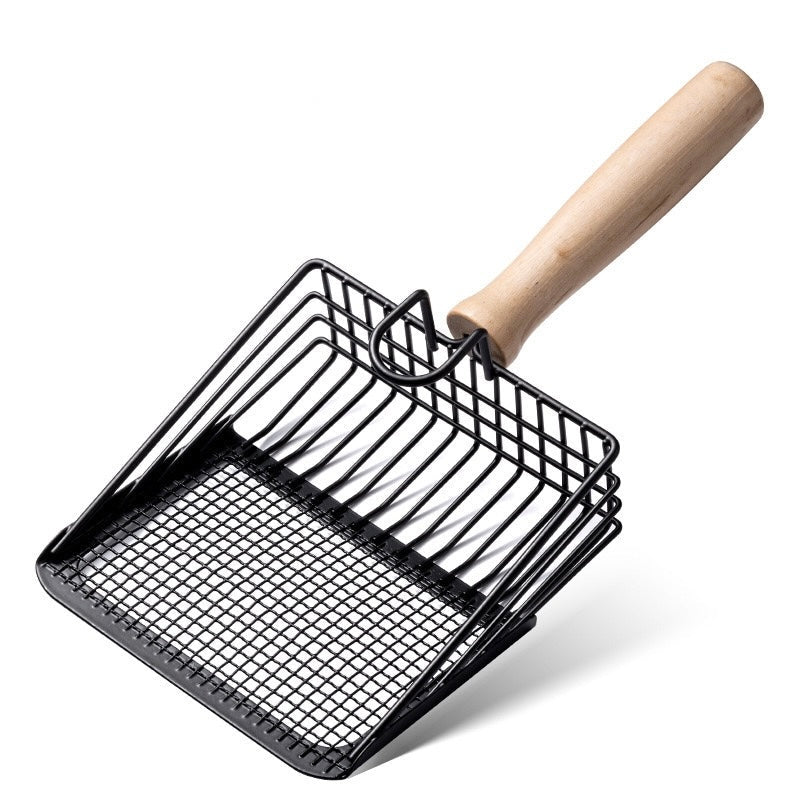 Cat Litter Scoop, Metal Litter Scoop, Metal Litter Scooper for Cats, Aluminum Cat Litter Shovel, Metal Cat Litter Sifter with Deep Shovel and Ergonomic Long Handle, Non-Stick Pet Litter Scoop