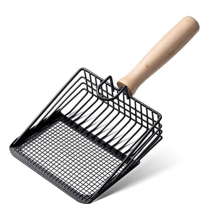 Cat Litter Scoop, Metal Litter Scoop, Metal Litter Scooper for Cats, Aluminum Cat Litter Shovel, Metal Cat Litter Sifter with Deep Shovel and Ergonomic Long Handle, Non-Stick Pet Litter Scoop
