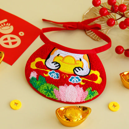 Lunar New Year Pet Bib | Dog & Cat Bandana Accessory