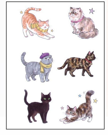 Cat Temporary Tattoo Stickers