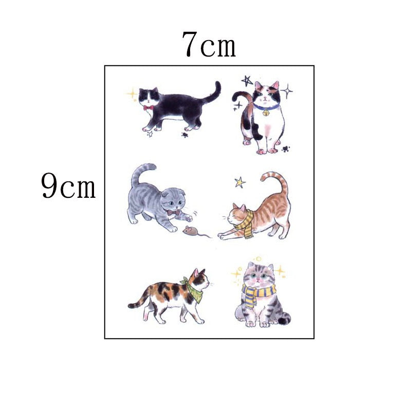Cat Temporary Tattoo Stickers