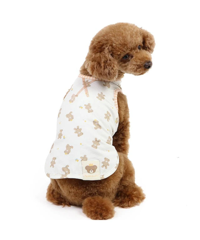 First tank | Puppy, sleeveless, bear, stylish, cute, pet wear,