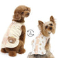 Vest, small dog, bear pattern, reversible | Skin-friendly, cotton, easy to wear, open back, prevents head from passing through