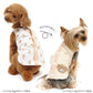 Vest, small dog, bear pattern, reversible | Skin-friendly, cotton, easy to wear, open back, prevents head from passing through