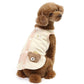 Vest, small dog, bear pattern, reversible | Skin-friendly, cotton, easy to wear, open back, prevents head from passing through