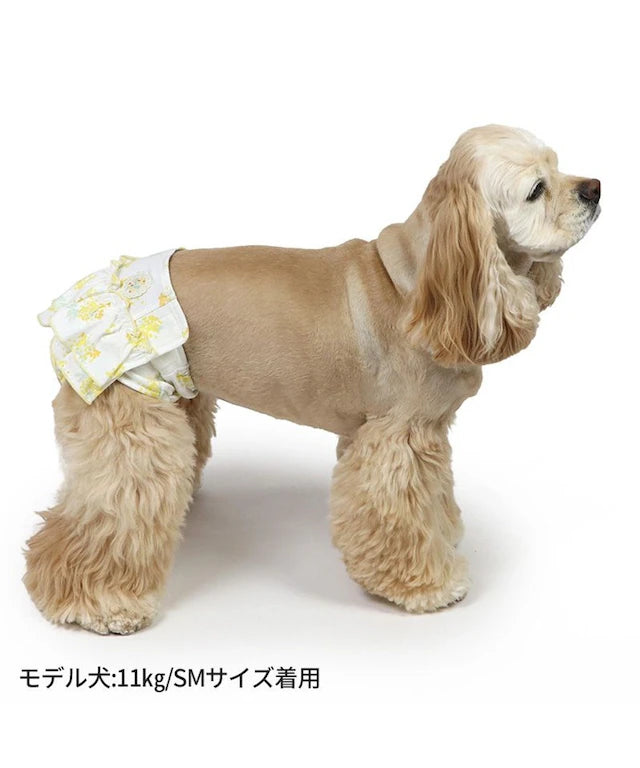 sanitary pants, antibacterial and deodorizing, small dogs, medium dogs, large dogs, Mimosa pattern | Dog clothes, girls, floral pattern, manners pants, ruffles, stylish, cute