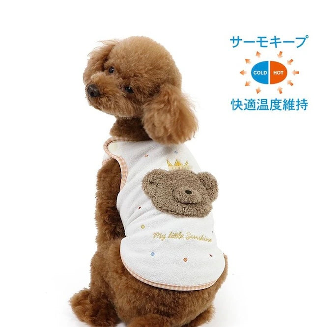 Dog Clothes Tank Top Kuma-chan Thermo Keep Small Dog Crown