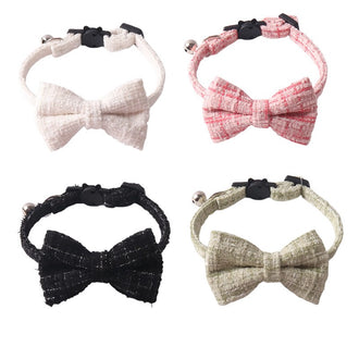 Tweed Cat Bow Tie - 4 Colors