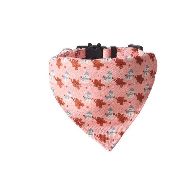 Cat Christmas Gingerbread Man Collar – Bow Tie, Bandana, Collar