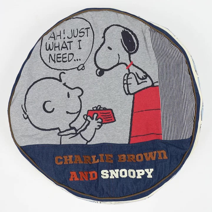 Removable cover Snoopy 80'S Cushion Sofa Cuddler Chin rest Character Round shape