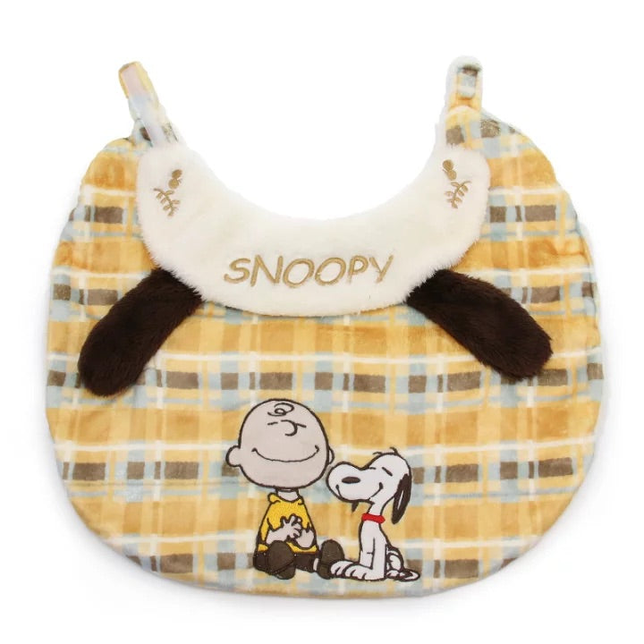 Winter Poncho Snoopy Smiling Checkered Pattern Warm Easy to Wear