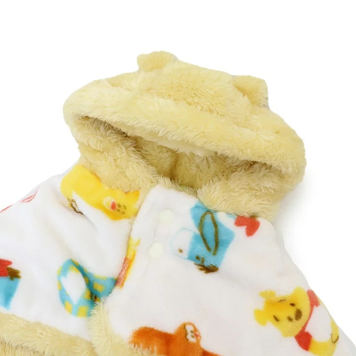 Winter Disney Winnie the Pooh Blanket to Wear Cute Heat Retention Cold Protection