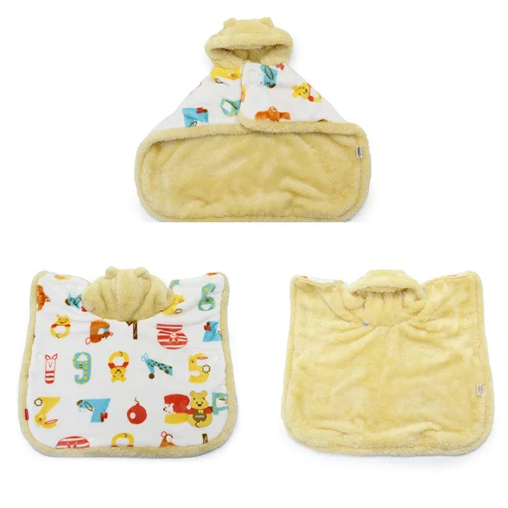 Winter Disney Winnie the Pooh Blanket to Wear Cute Heat Retention Cold Protection