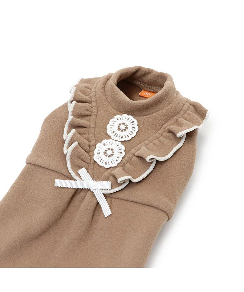Petty Heat Dress Frill | Flower Ribbon, Heat-generating Material, Warm, Warm, Stylish, Cute, Heat Retention, Cold Protection, Going Out, Lightweight,